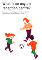 Cover page of leaflet for children