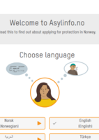 asylinfo.no website for adults