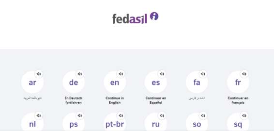 Fedasil Info app – for asylum seekers arriving in Belgium (BE)