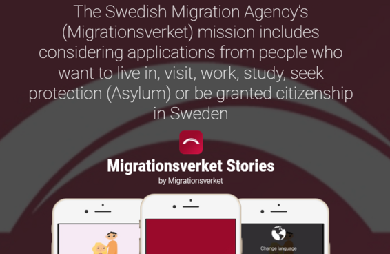 Migrationsverket Stories - app for children