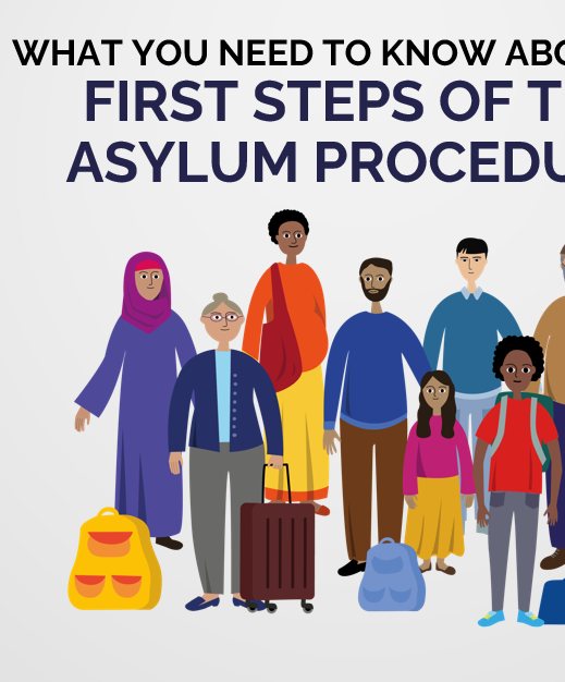 Slide presentation 'What you need to know about the first steps of the asylum procedure'
