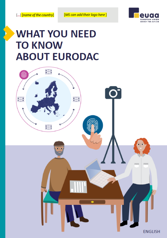 Image of cover page of brochure titled ‘What you need to know about Eurodac’