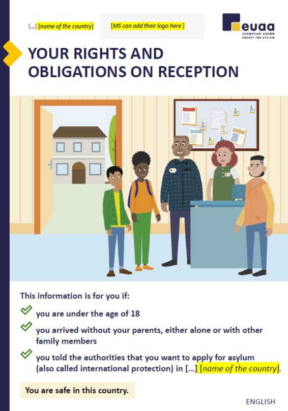 Image of cover page of RCD brochure for unaccompanied children at making