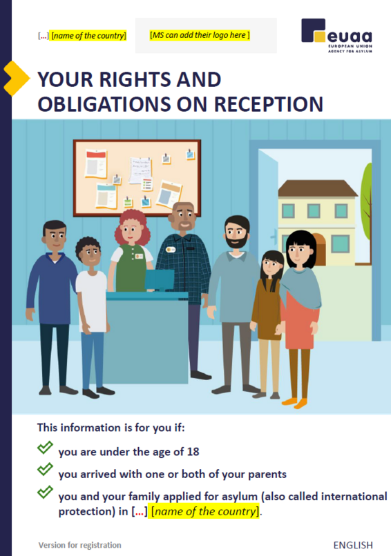 Image of cover page of RCD brochure for accompanied children at the stage of registration